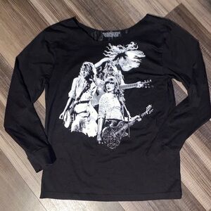 Taylor Swift Black Graphic Long Sleeve Shirt